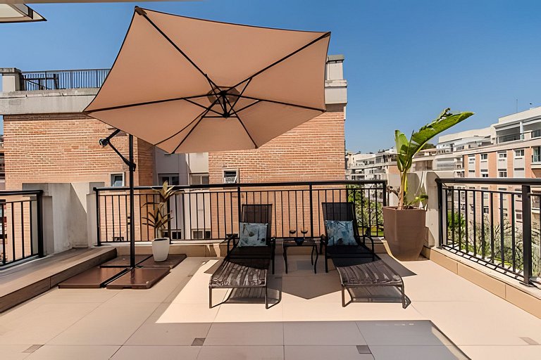 A3/202-Duplex 2Q+Ar+SPA ao lado MorumBIS-Einstein