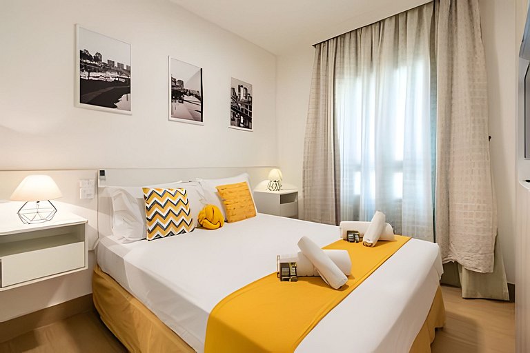 MP/1212-Flat no Mercure Pinheiros com Garagem