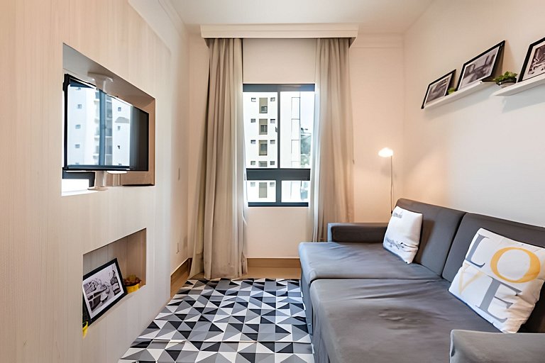 MP/1212-Flat no Mercure Pinheiros com Garagem