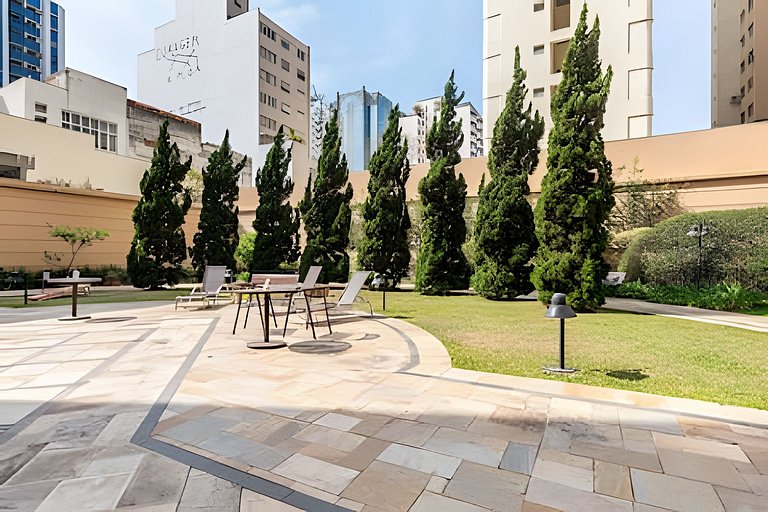 MP/1212 Flat Pinheiros | Próx HC + Vaga Grátis