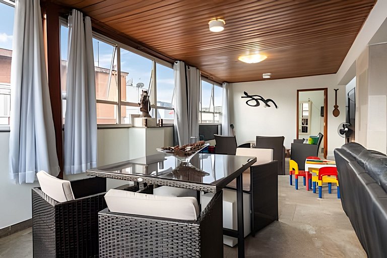 V/52-Cobertura incrível c/Jacuzzi-Enseada Guarujá