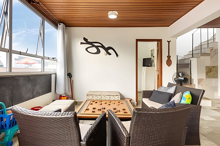 V/52-Cobertura incrível c/Jacuzzi-Enseada Guarujá