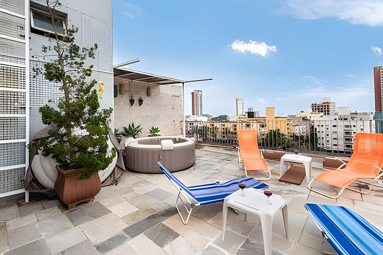 V/52-Cobertura incrível c/Jacuzzi-Enseada Guarujá