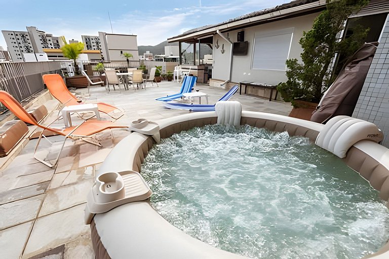 V/52-Cobertura incrível c/Jacuzzi-Enseada Guarujá