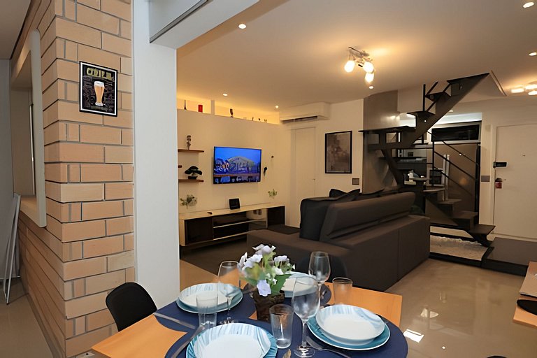 A2/403-Duplex Cama King+Ar+Spa - MorumBIS&Einstein