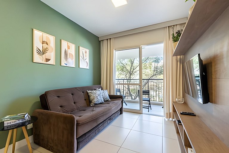 M3/206-2 quartos vista jardim garagem 200m Einsten