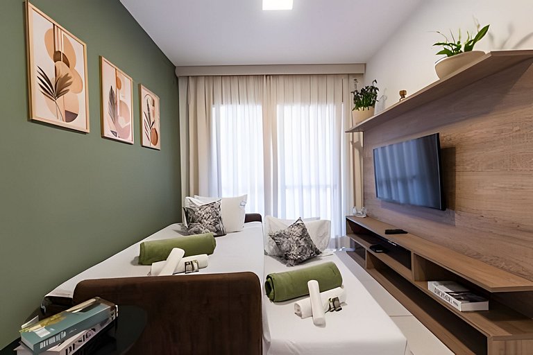 M3/206-2 quartos vista jardim garagem 200m Einsten