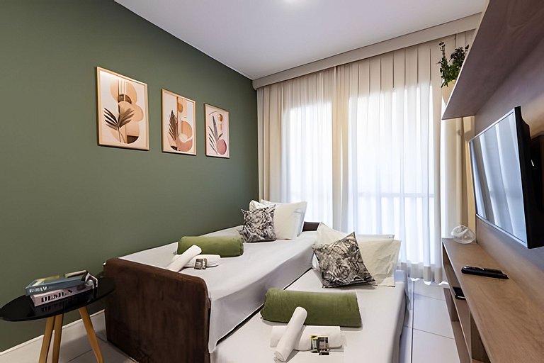 M3/206-2 quartos vista jardim garagem 200m Einsten