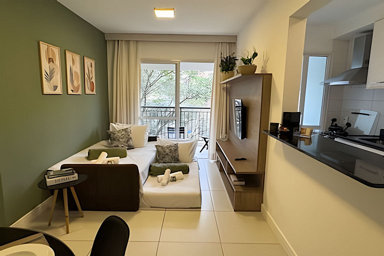 M3/206-2 quartos vista jardim garagem 200m Einsten