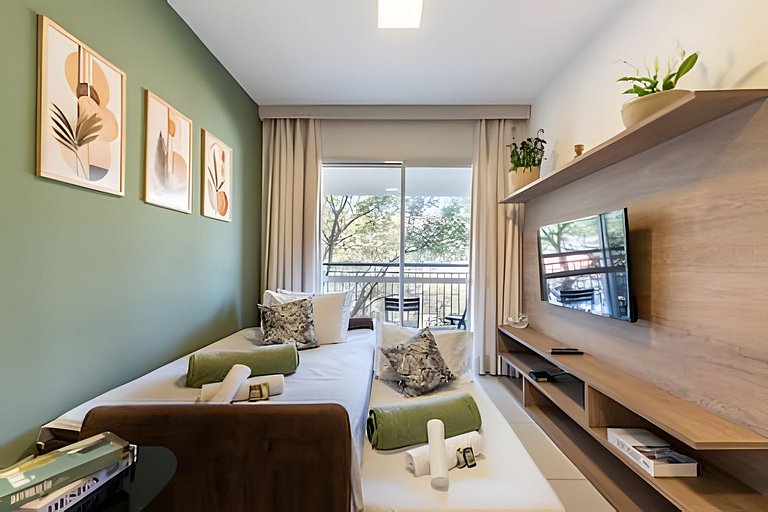 M3/206-2 quartos vista jardim garagem 200m Einsten