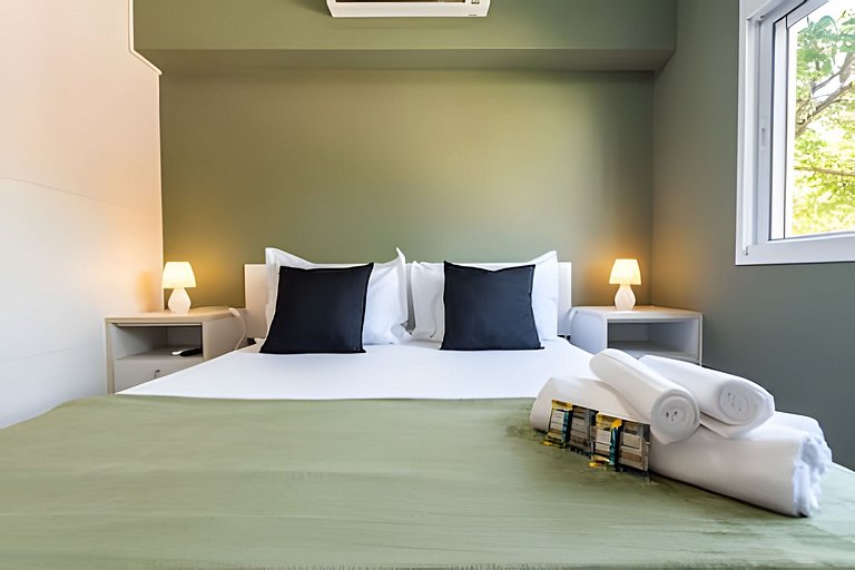 M3/206-2 quartos vista jardim garagem 200m Einsten