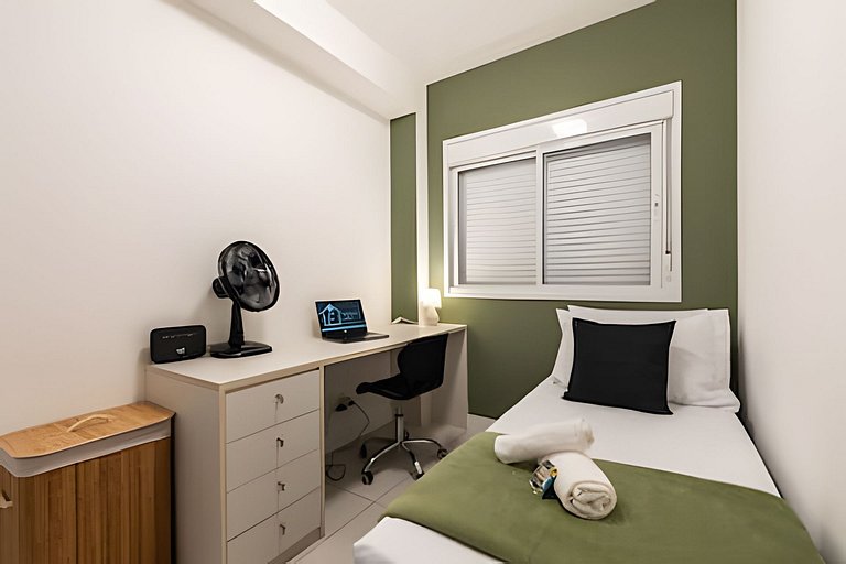 M3/206-2 quartos vista jardim garagem 200m Einsten