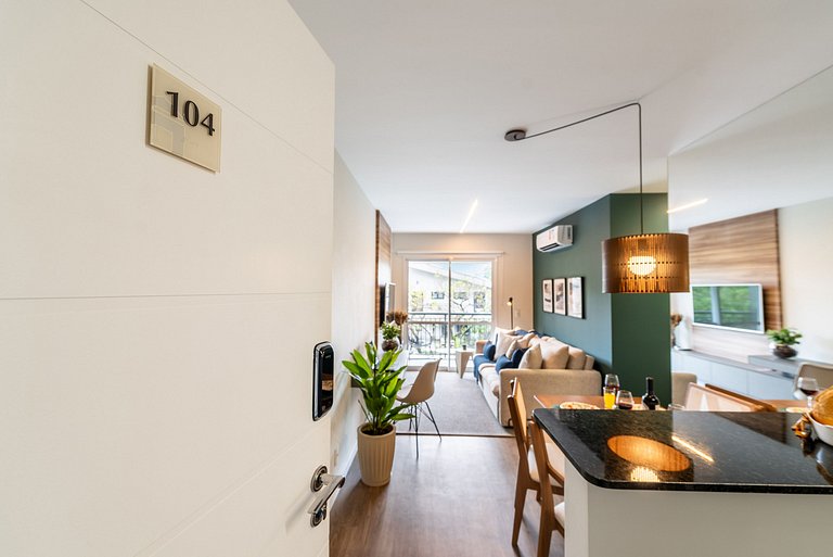 A5/104-Apto Einstein para 6 pessoas com cama King