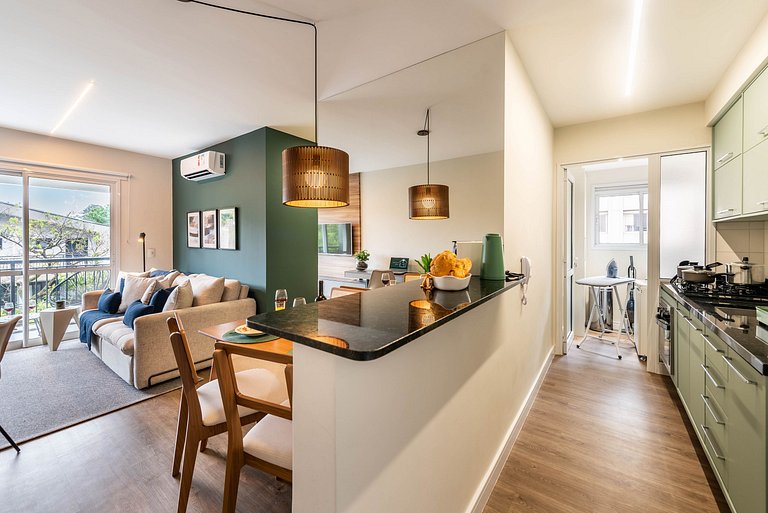 A5/104-Apto Einstein para 6 pessoas com cama King