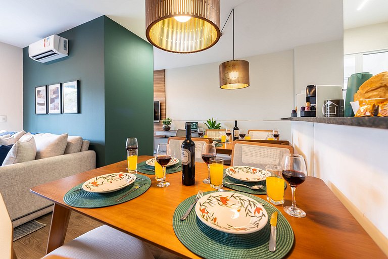 A5/104-Apto Einstein para 6 pessoas com cama King