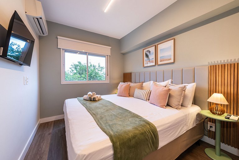 A5/104-Apto Einstein para 6 pessoas com cama King