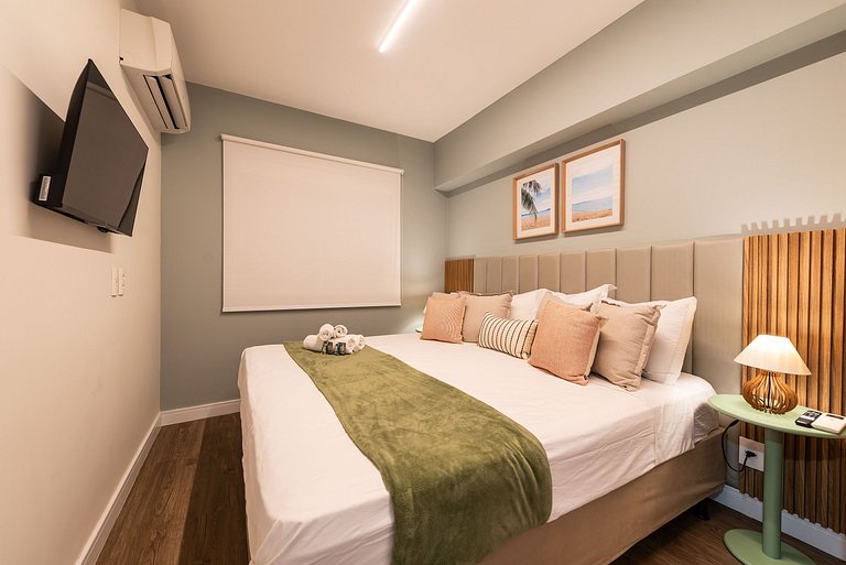 A5/104-Apto Einstein para 6 pessoas com cama King