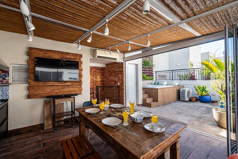 A6/409-Duplex Premium c/Jacuzzi, Churrasqueira, Ar