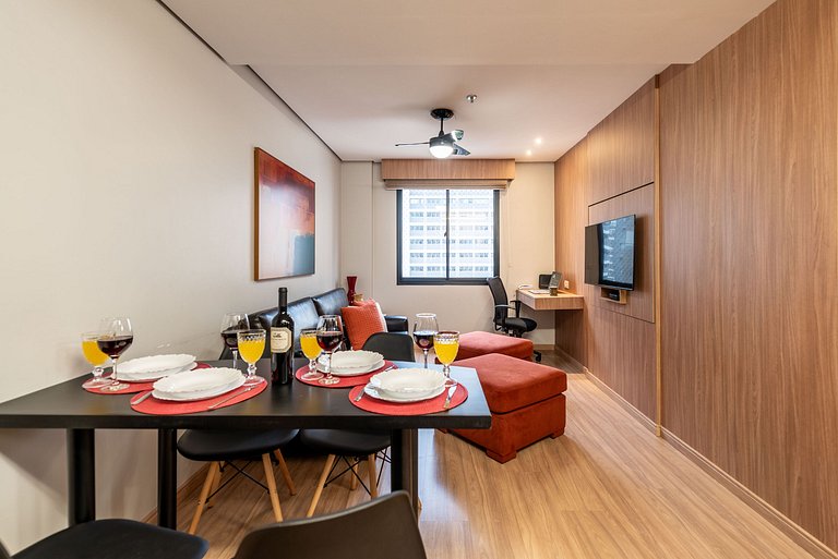 MM/1204-Mercure Times Square com 2 quartos+Vaga+Ar