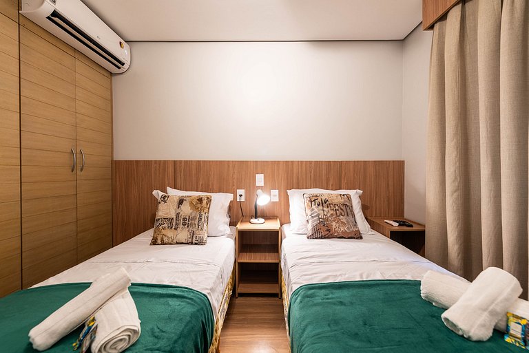 MM/1204-Mercure Times Square com 2 quartos+Vaga+Ar