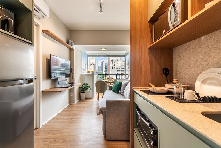 VB/612-2 min Faria Lima+Quarto pvt+A/C+Lava&Seca