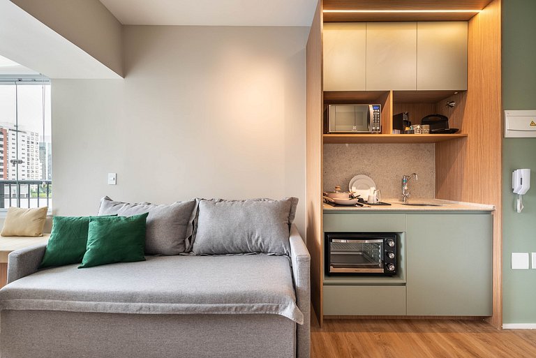 VB/612-2 min Faria Lima+Quarto pvt+A/C+Lava&Seca