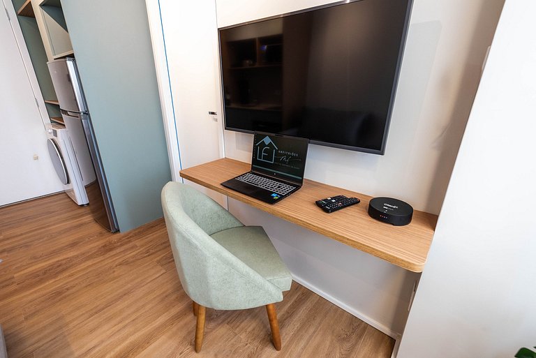 VB/612-2 min Faria Lima+Quarto pvt+A/C+Lava&Seca