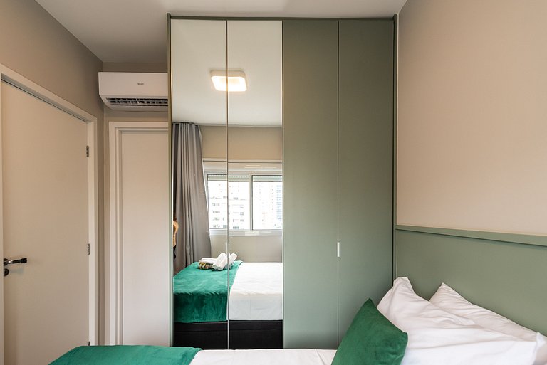 VB/612-2 min Faria Lima+Quarto pvt+A/C+Lava&Seca