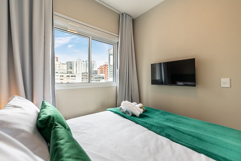 VB/612-2 min Faria Lima+Quarto pvt+A/C+Lava&Seca