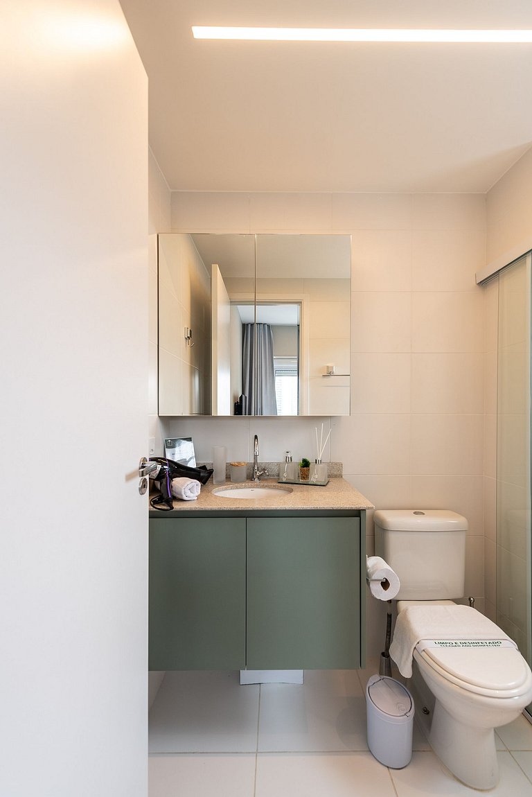 VB/612-2 min Faria Lima+Quarto pvt+A/C+Lava&Seca