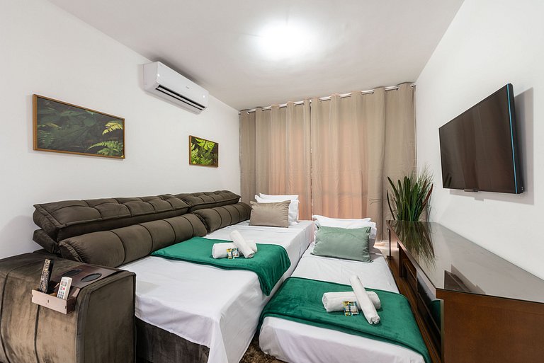 M1/103- 2Q Casal+Vaga+WiFi p/ 6P MorumBIS&Einsten