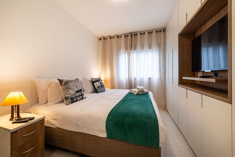 M1/103- 2Q Casal+Vaga+WiFi p/ 6P MorumBIS&Einsten