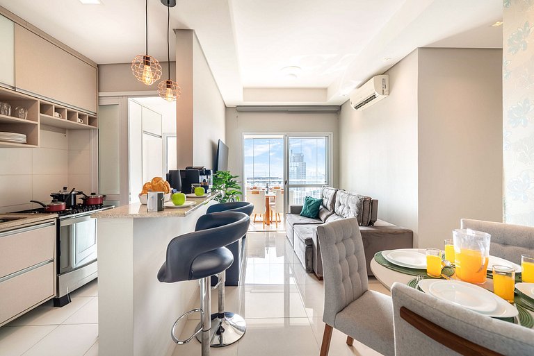 TA/2101-Faria Lima com 2Q, Piscina, 1 Vaga, AC