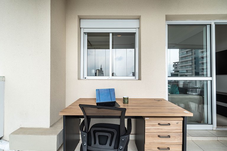 TA/2101-Faria Lima com 2Q, Piscina, 1 Vaga, AC