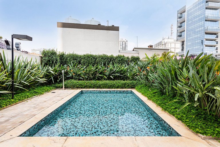 TA/2101-Faria Lima com 2Q, Piscina, 1 Vaga, AC