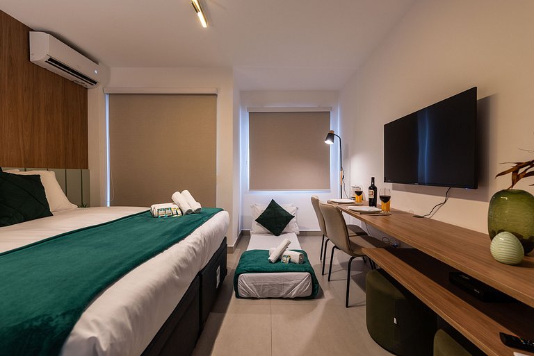 TM/313-Moema|Próx. metrô Eucaliptos e CGH+King+Ar